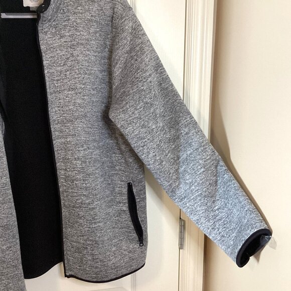 Old Navy Men's Fleece Gray Jacket Size XL Unisex Full Zip - Picture 4 of 8